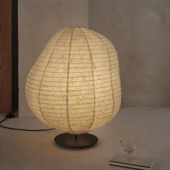 Kurbis low golvlampa natur/svart