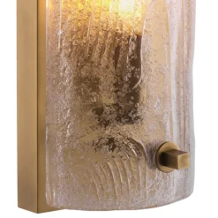 Lagos Vägglampa Antik mässing/glas