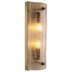 Lagos Vägglampa Antik mässing/glas
