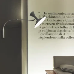 Lampe de Marseille mini vägglampa grå