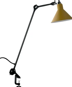 Lampe Gras N°201 bordslampa conic svart/gul