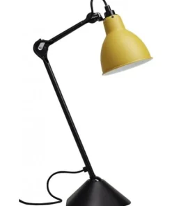 Lampe Gras N°205 bordslampa round svart/gul