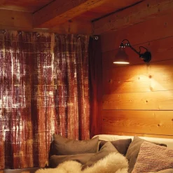Lampe Gras N°304 CA vägglampa round svart/koppar