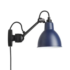 Lampe Gras N°304 CA vägglampa round svart/blå