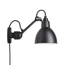 Lampe Gras N°304 CA vägglampa round svart