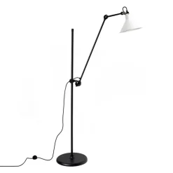 Lampe Gras N°215 golvlampa conic svart/vit