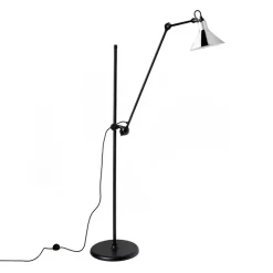 Lampe Gras N°215 golvlampa conic svart/krom
