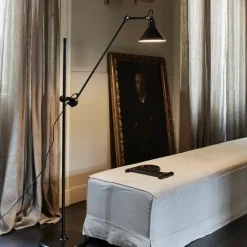 Lampe Gras N°215 golvlampa conic svart