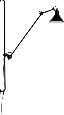 Lampe Gras N°214 vägglampa conic svart