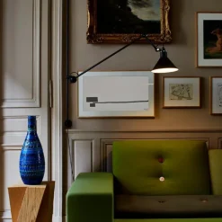 Lampe Gras N°214 vägglampa conic svart
