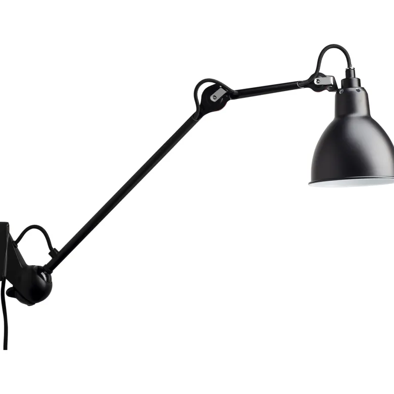 Lampe Gras N°222 vägglampa round svart