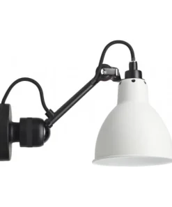 Lampe Gras N°304 vägglampa round svart/vit