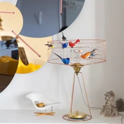 Lampe Tambour Volière bordslampa