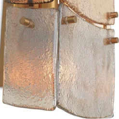 Laurent Vägglampa antik mässing/glas