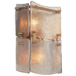Laurent Vägglampa antik mässing/glas