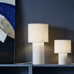 Leah 28 cm bordslampa ljusbeige
