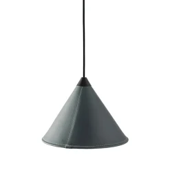 Leather Cone Namibia Ø25 taklampa ocean blue