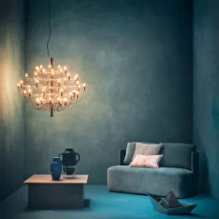 2097/30 LED taklampa mässing