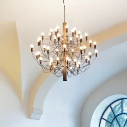 2097/50 LED taklampa mässing