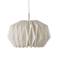 Le Klint 164 round M softly pleated mässing