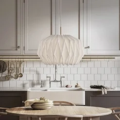 Le Klint 164 round M softly pleated mässing