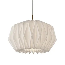 Le Klint 164 round M softly pleated mässing