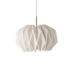 Le Klint 164 round S softly pleated mässing