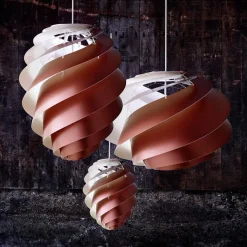 Le Klint 1312 Swirl 2 small taklampa koppar
