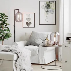 Leola golvlampa rökgrå