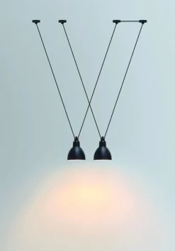 Les Acrobates de gras N°323 L taklampa round svart