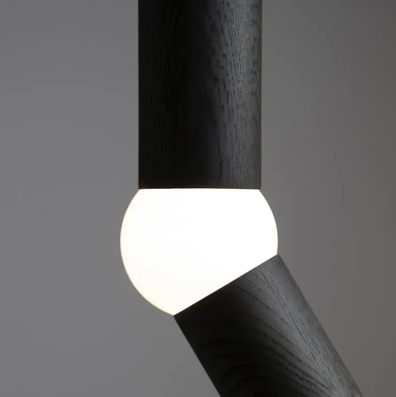Lightbone golvlampa svart/ek