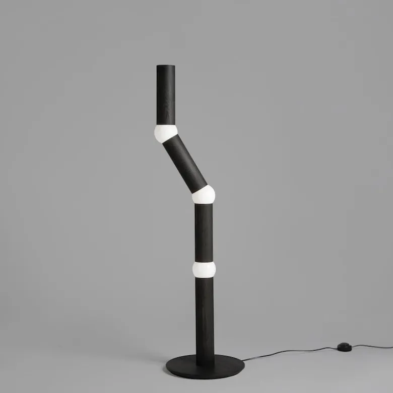 Lightbone golvlampa svart/ek
