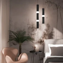 Lightbone large taklampa svart