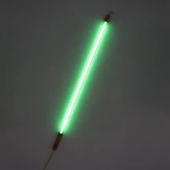 Linea neon lamp LED wood grön