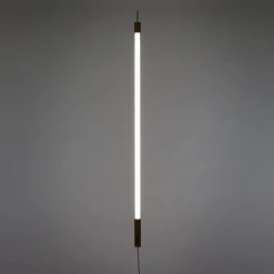 Linea neon lamp LED wood vit