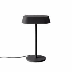 Linear bordslampa svart