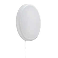Looped Plafond/Vägglampa m dimmer och brytare vit