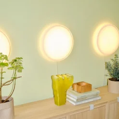 Looped Plafond/Vägglampa m dimmer och brytare vit