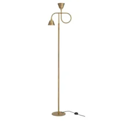 Loop Golvlampa rå mässing