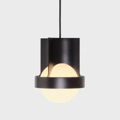 Loop single large taklampa dark grey + Sphere IV LED bulb