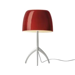 Lumiere grande bordslampa med dimmer aluminium/cherry