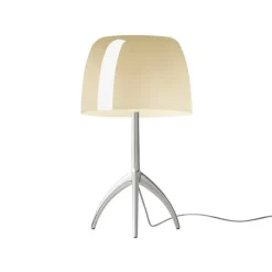 Lumiere grande bordslampa med dimmer aluminium/varmvit