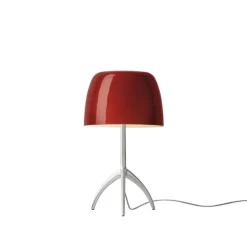 Lumiere piccola bordslampa med dimmer aluminium/cherry