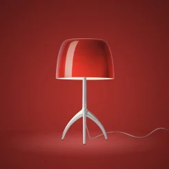 Lumiere piccola bordslampa med dimmer aluminium/cherry