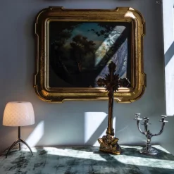 Lumiere 30th piccola bordslampa med dimmer champagne/pastilles