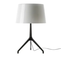 Lumiere XXL bordslampa svart krom/vit