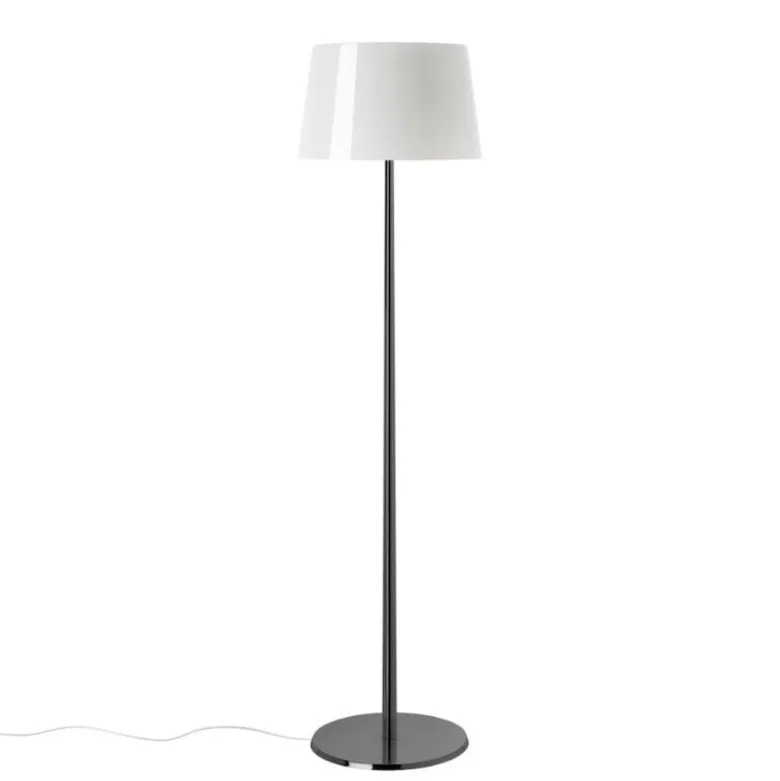 Lumiere XXL golvlampa svart krom/vit