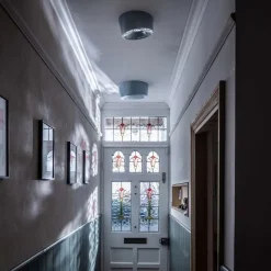 Lumiere XXL plafond/vägglampa grå