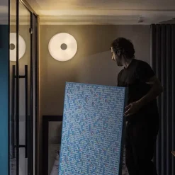 Lumiere XXL plafond/vägglampa vit
