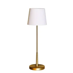 Lumi H68,5cm bordslampa guld/vit